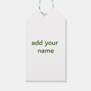 Einfach minimal grün füge deinen Text Namen Foto h Geschenkanhänger