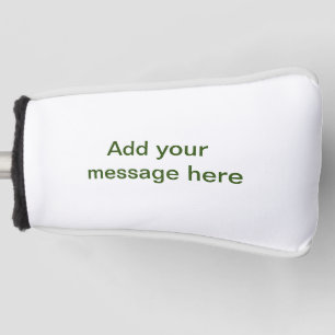 Einfach minimal grün füge deinen Text Namen Foto h Golf Headcover