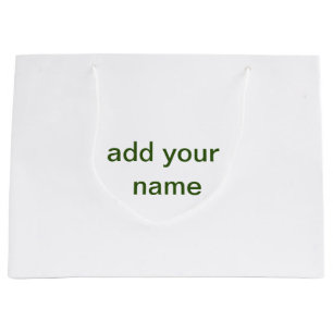 Einfach minimal grün füge deinen Text Namen Foto h Große Geschenktüte