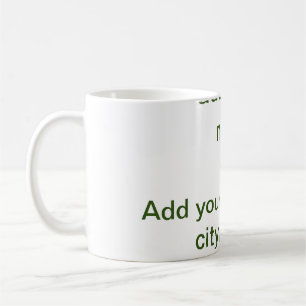 Einfach minimal grün füge deinen Text Namen Foto h Kaffeetasse