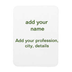Einfach minimal grün füge deinen Text Namen Foto h Magnet