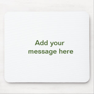Einfach minimal grün füge deinen Text Namen Foto h Mousepad