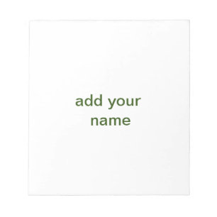 Einfach minimal grün füge deinen Text Namen Foto h Notizblock