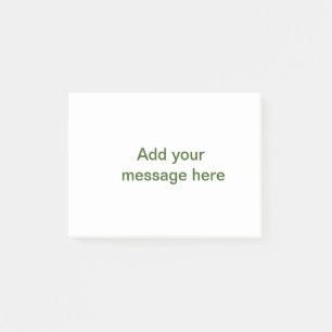 Einfach minimal grün füge deinen Text Namen Foto h Post-it Klebezettel