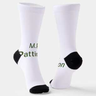 Einfach minimal grün füge deinen Text Namen Foto h Socken