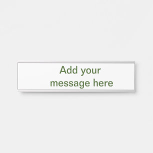 Einfach minimal grün füge deinen Text Namen Foto h Türschild