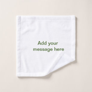 Einfach minimal grün füge deinen Text Namen Foto h Waschlappen