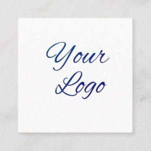 einfach minimal hier Ihren Logo/Design-Text hinzuf Quadratische Visitenkarte