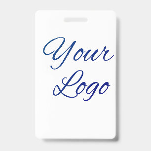 einfach minimal hier Text für Logo/Design einfügen Ausweis
