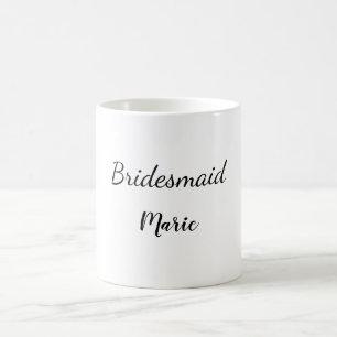 Einfach MINIMAL Ihren Namen benutzerdefinierte Bri Kaffeetasse