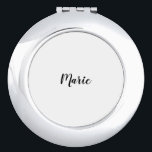 Einfach MINIMAL Ihren Namen benutzerdefinierte Bri Taschenspiegel<br><div class="desc">design</div>