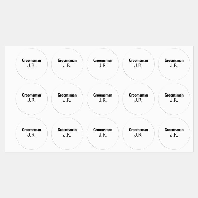 Einfach MINIMAL Ihren Namen benutzerdefinierten Tr Etiketten (Blatt)