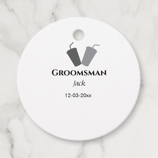 Einfach MINIMAL Ihren Namen benutzerdefinierten Tr Geschenkanhänger (Vorderseite)