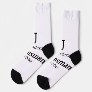 Einfach MINIMAL Ihren Namen benutzerdefinierten Tr Socken