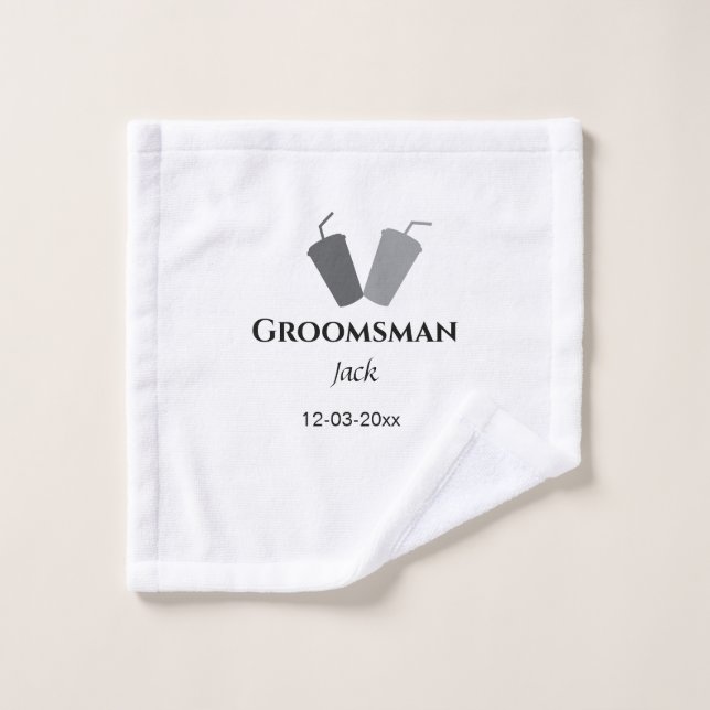 Einfach MINIMAL Ihren Namen benutzerdefinierten Tr Waschlappen (Waschlappen)