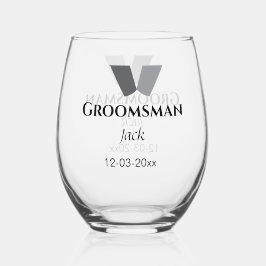 Einfach MINIMAL Ihren Namen benutzerdefinierten Tr Weinglas Ohne Stiel