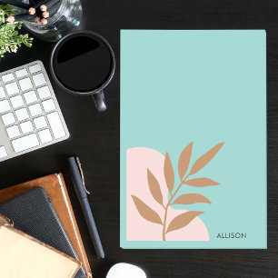 Einfach Minimal Modern Boho Floral Post-it Klebezettel