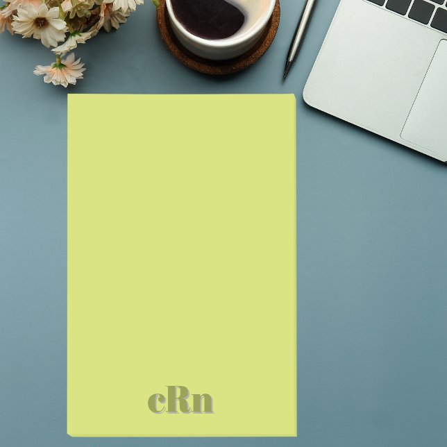 Einfach Minimal Modern Grün Professionell  Post-it Klebezettel (Von Creator hochgeladen)