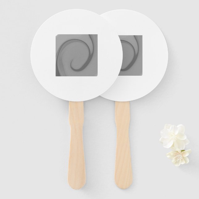 EINFACH MINIMAL MODERN MONOGRAMM ELEGANTER STIL CH FÄCHER (Vorne und Hinten)