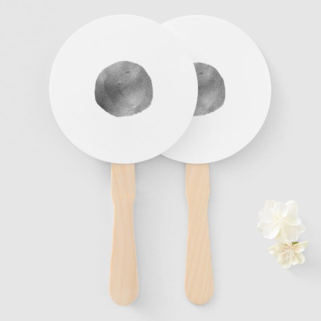 EINFACH MINIMAL MODERN MONOGRAMM ELEGANTER STIL CH FÄCHER (Vorne und Hinten)