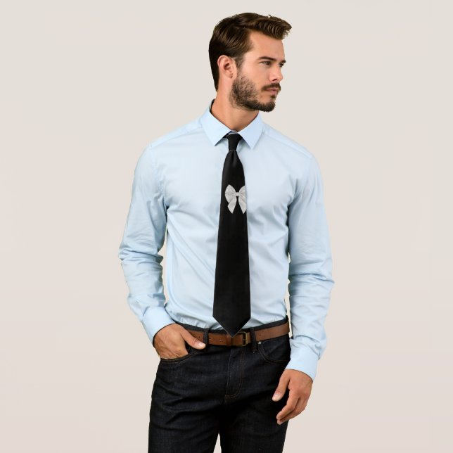 EINFACH MINIMAL MODERN MONOGRAMM ELEGANTER STIL CH KRAWATTE (Beispiel)