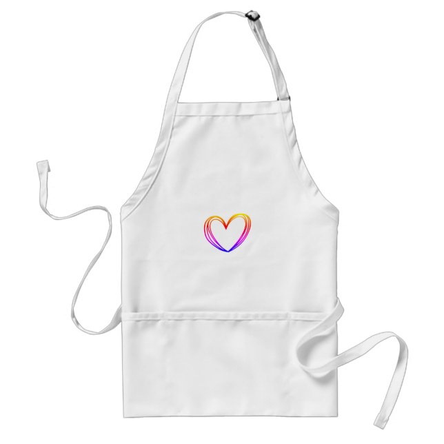 EINFACH MINIMAL MODERN MONOGRAMM ELEGANTER STIL CH SCHÜRZE (Vorne)