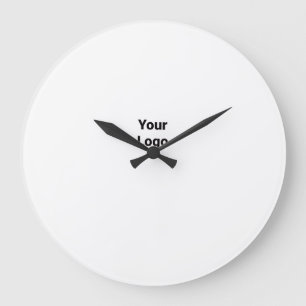 EINFACH MINIMAL MODERNES MONOGRAMM ELEGANTER STIL  GROßE WANDUHR