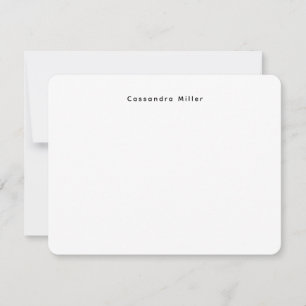 Einfach Minimal Professionell Mitteilungskarte