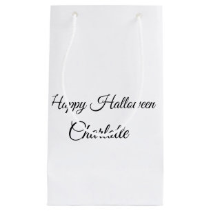 EINFACH MINIMAL.SÜß NAME BABY frohes Halloween Kleine Geschenktüte