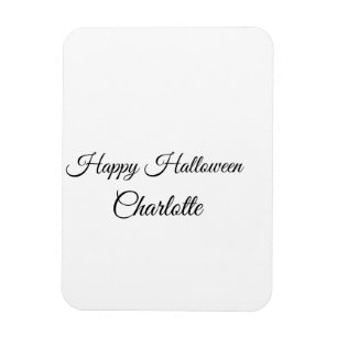 EINFACH MINIMAL.SÜß NAME BABY frohes Halloween Magnet