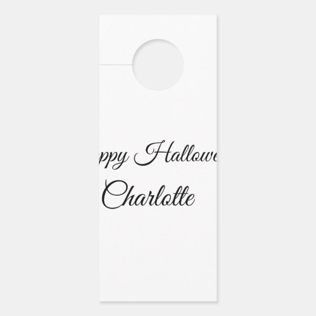 EINFACH MINIMAL.SÜSSE HINZUFÜGEN NAME BABY Happy H Türanhänger (Vorderseite)