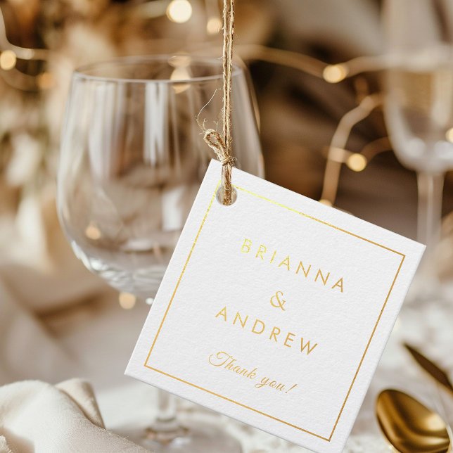 Einfach, minimale Folie Geschenkanhänger (Von Creator hochgeladen)