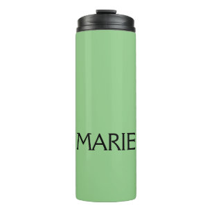 EINFACH MINIMALE GRÜNE HINZUFÜGEN SIE IHREN NAMEN  THERMOSBECHER