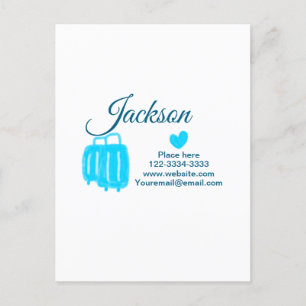 Einfach minimale Hinzufügen Sie Ihren Namen Text P Postkarte