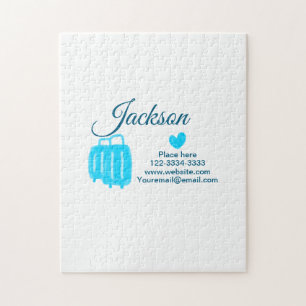 Einfach minimale Hinzufügen Sie Ihren Namen Text P Puzzle