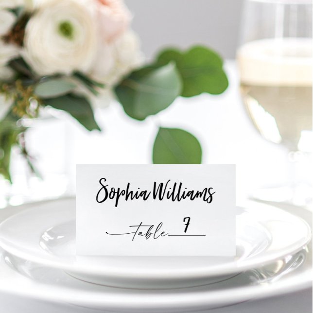 Einfach minimale Platzkarten (Simply Minimum Wedding Place Cards)