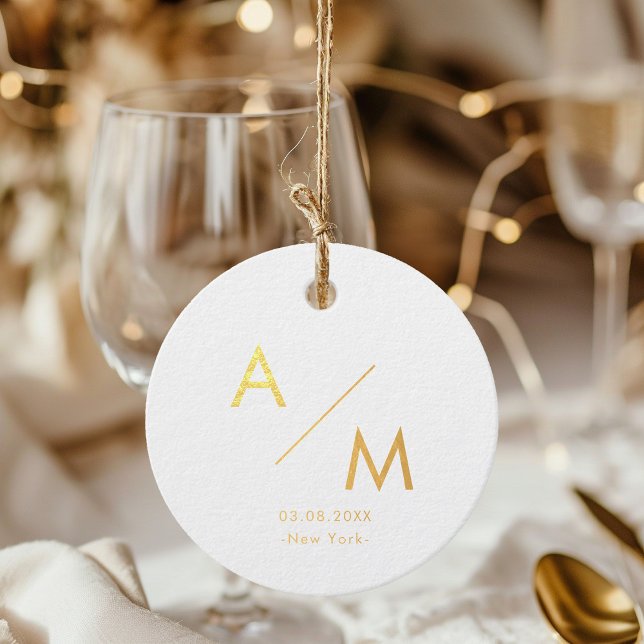 Einfach, minimale Präferenzmarken für Folien Geschenkanhänger (Von Creator hochgeladen)