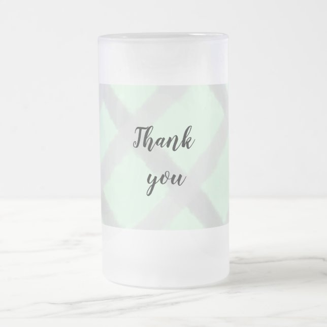 Einfach minimalelegant Dank eleganter, individuell Mattglas Bierglas (Mittel)