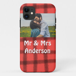 Einfach minimaler Herr und Frau fügen Sie Ihr Name Case-Mate iPhone Hülle