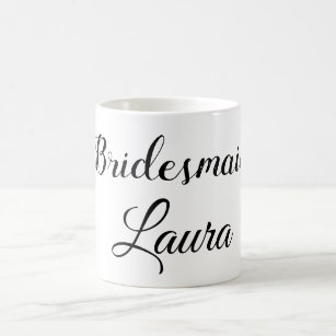 Einfach minimaler Zusatz Name Braut Geschenk Jahr  Kaffeetasse