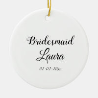 Einfach minimaler Zusatz Name Braut Geschenk Jahr