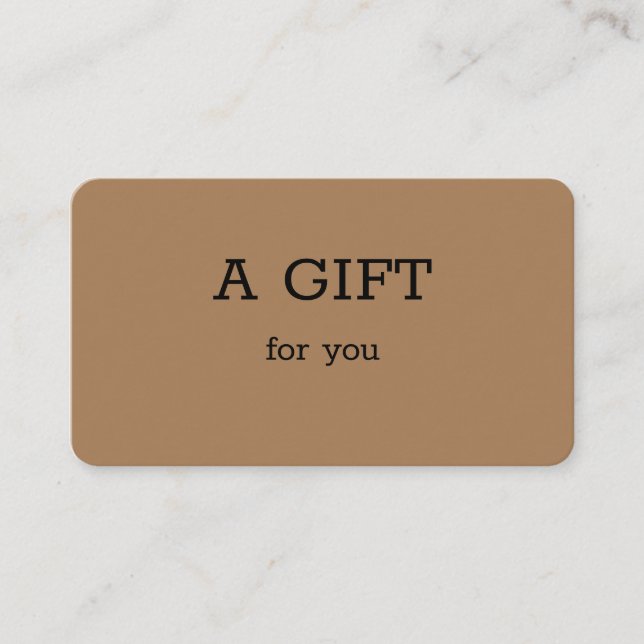 Einfach minimales Hinzufügen Ihrer Namen Text-Adre Telefonnummerkarte (Vorderseite)