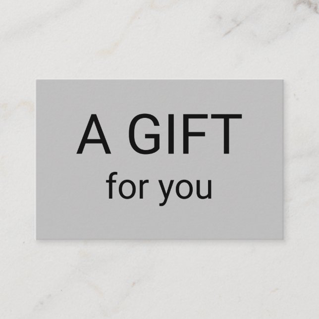 Einfach minimales Hinzufügen Ihrer Namen Text-Adre Visitenkarte (Vorderseite)