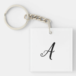 EINFACH MINIMALES MONOGRAMM ELEGANTE SCHLÜSSELANHÄNGER