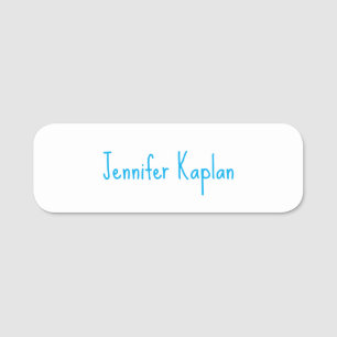 Einfach minimalist professionell lässige Handschri Namensschild
