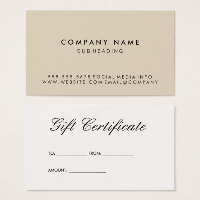 Einfach Minimalistisch (Vorne & Hinten)