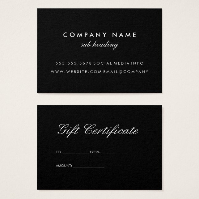 Einfach Minimalistisch (Vorne & Hinten)