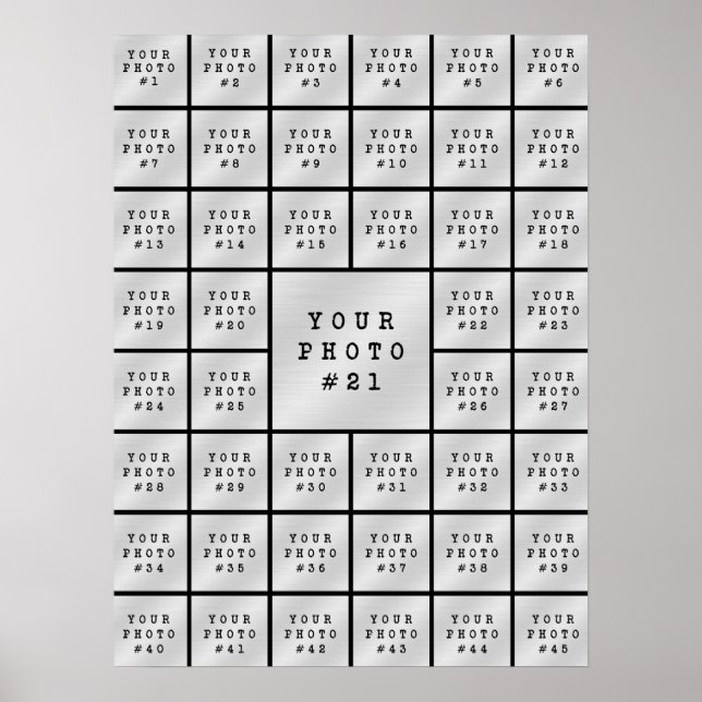 Einfach Minimalistisch 45 Fotomaterial Schwarz Poster (Vorne)