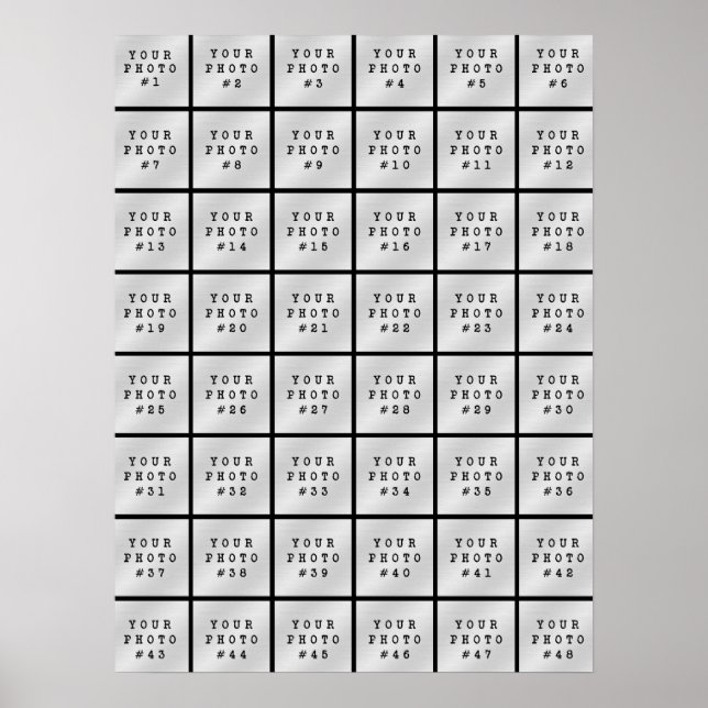 Einfach Minimalistisch 48 Fotomaterial Schwarz Poster (Vorne)