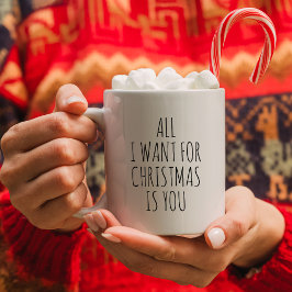 Einfach Minimalistisch, alles, was ich zu Weihnach Kaffeetasse